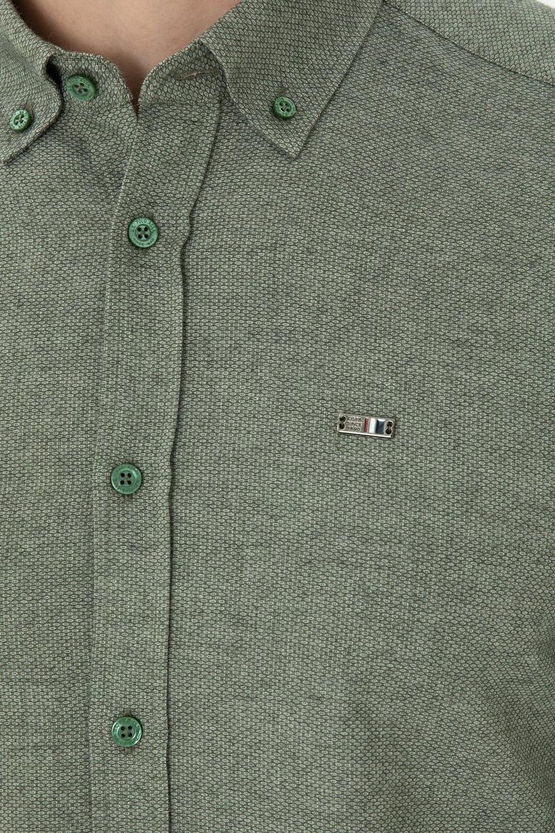 Erkek Yeşil Uzun Kollu Gömlek - 50276574083