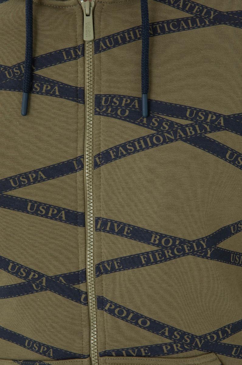 Erkek Haki Örme Hırka