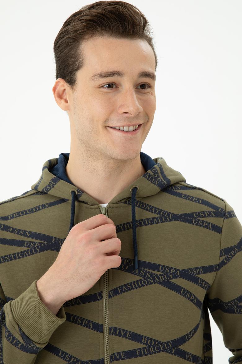 Erkek Haki Örme Hırka - 50270865017