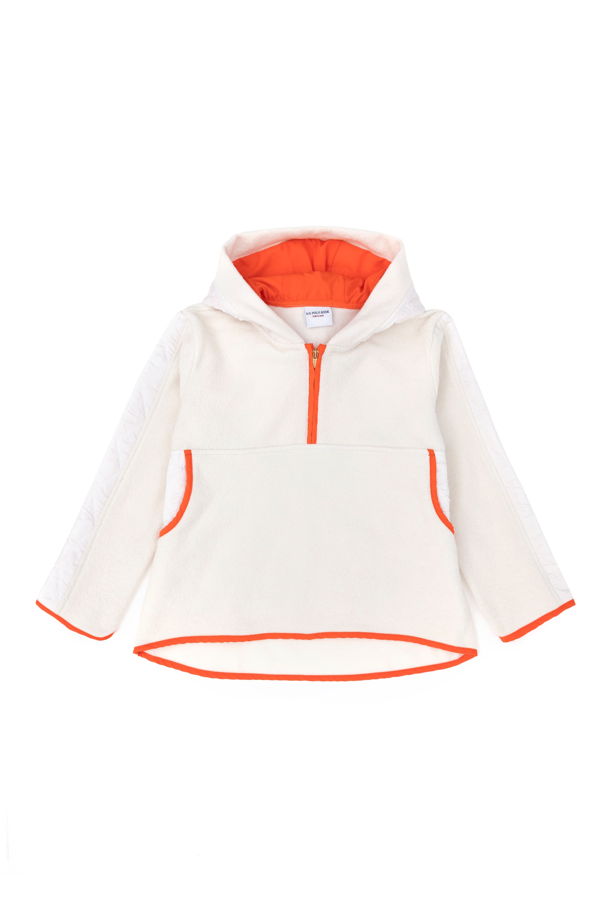 Kız Çocuk Taş Yarım Fermuarlı Polar Sweatshirt - Image 2