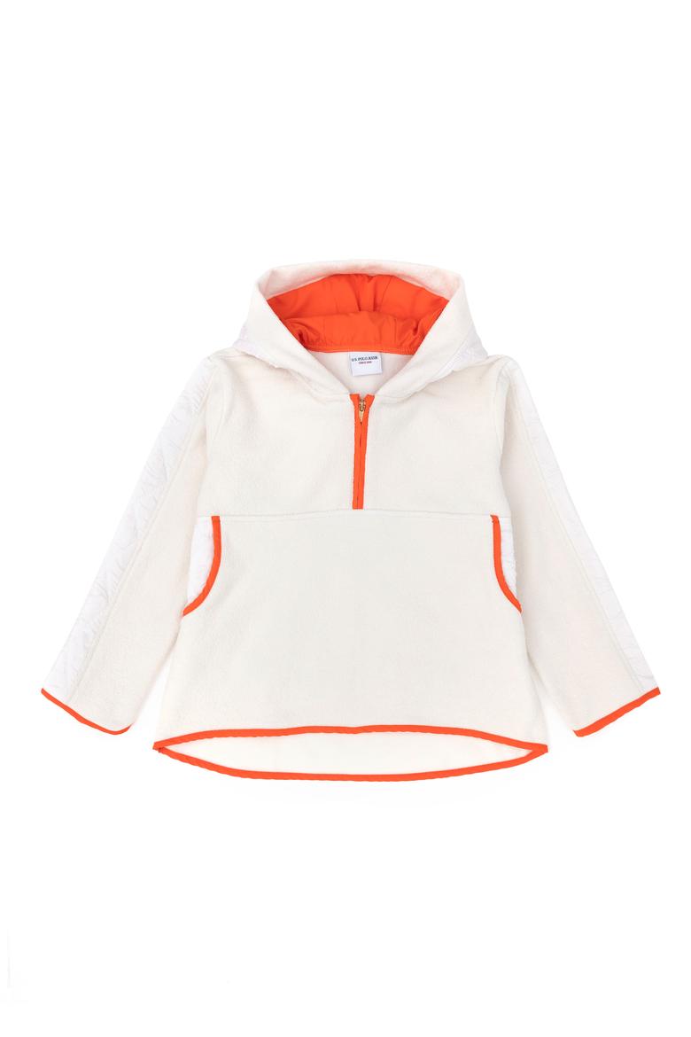 Kız Çocuk Taş Yarım Fermuarlı Polar Sweatshirt - 50272409026