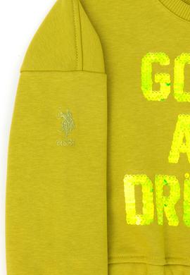 Kız Çocuk Fıstık Yeşili Sweatshirt - 50272425013