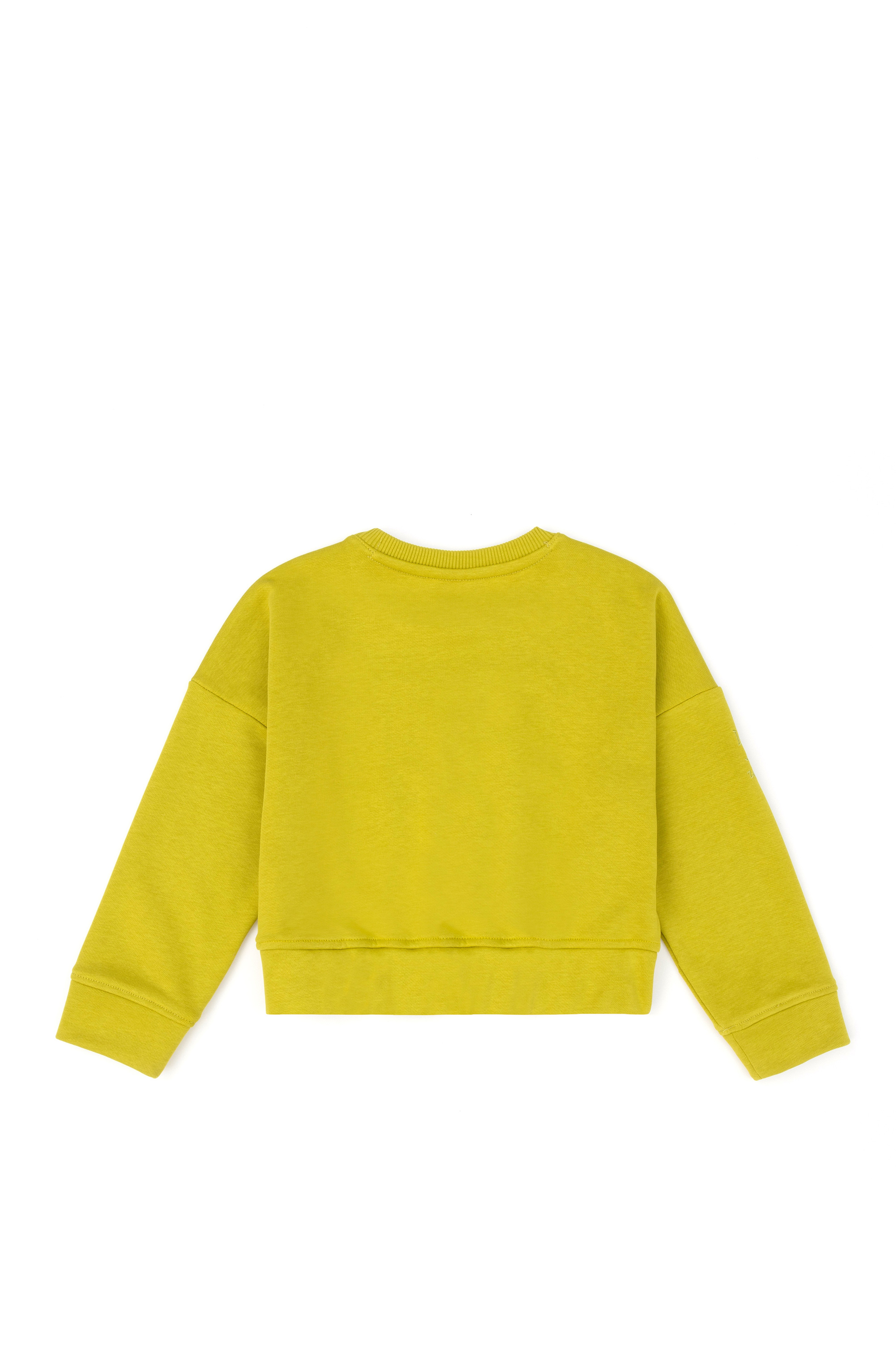 Kız Çocuk Fıstık Yeşili Sweatshirt - Image 2