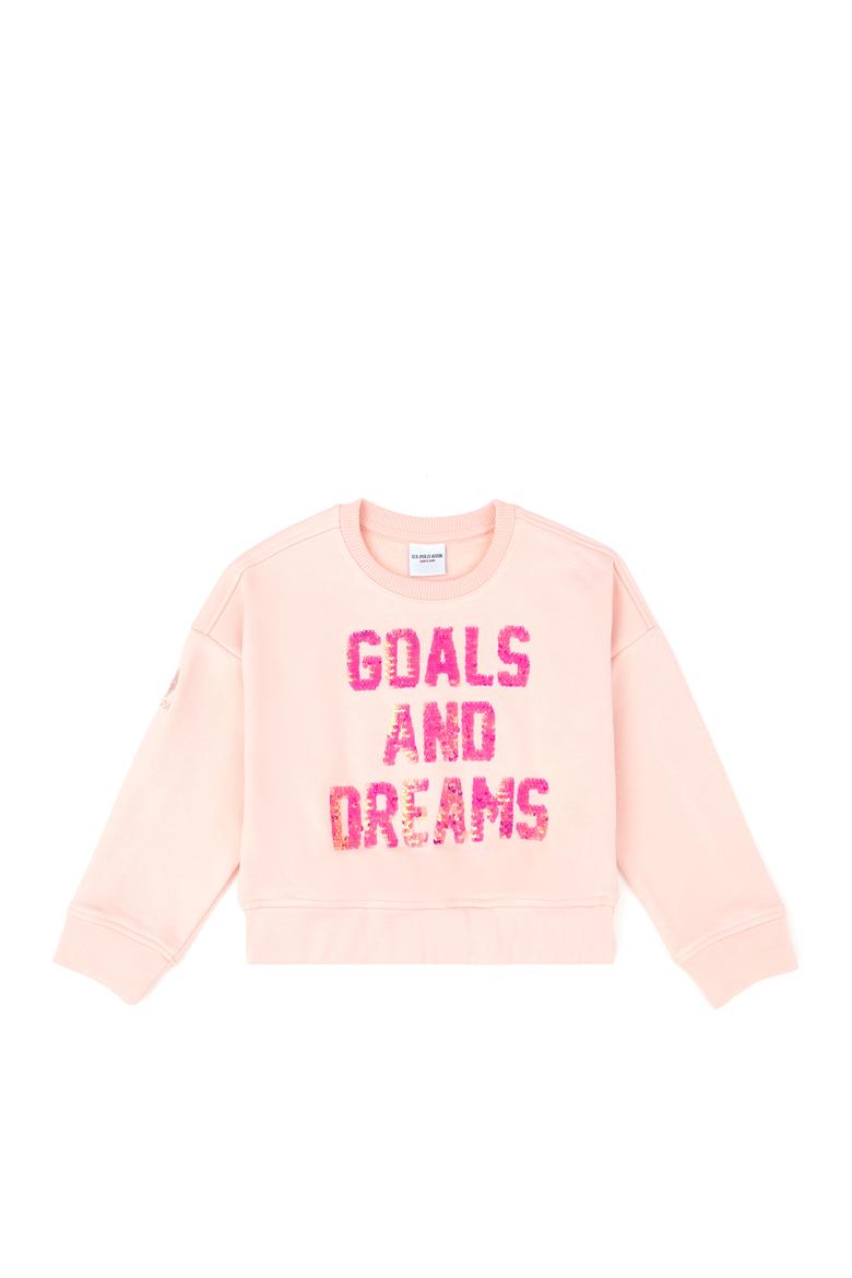 Kız Çocuk Toz Pembe Sweatshirt