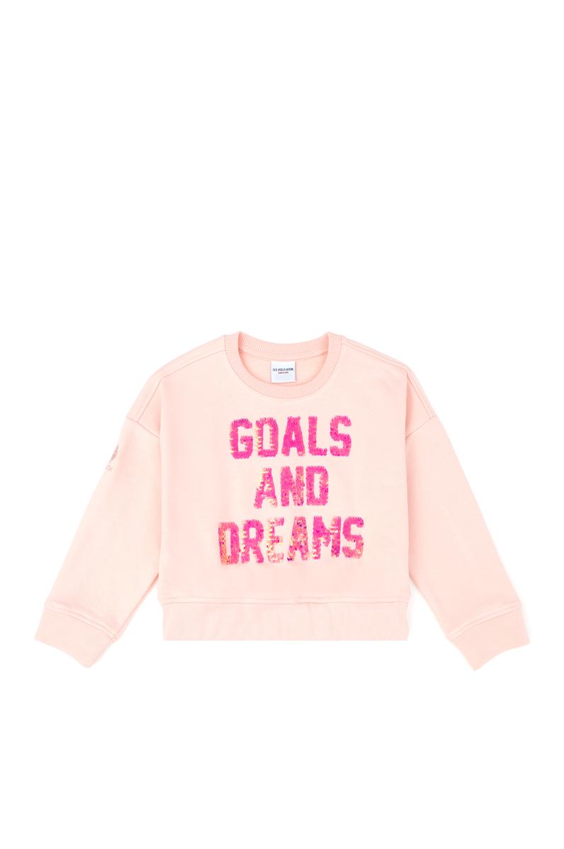 Kız Çocuk Toz Pembe Sweatshirt