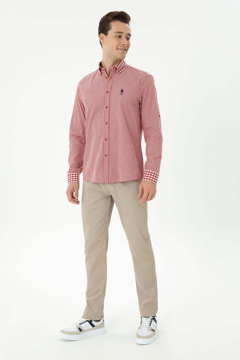 Erkek Koyu Bej Kanvas / Chino Pantolon