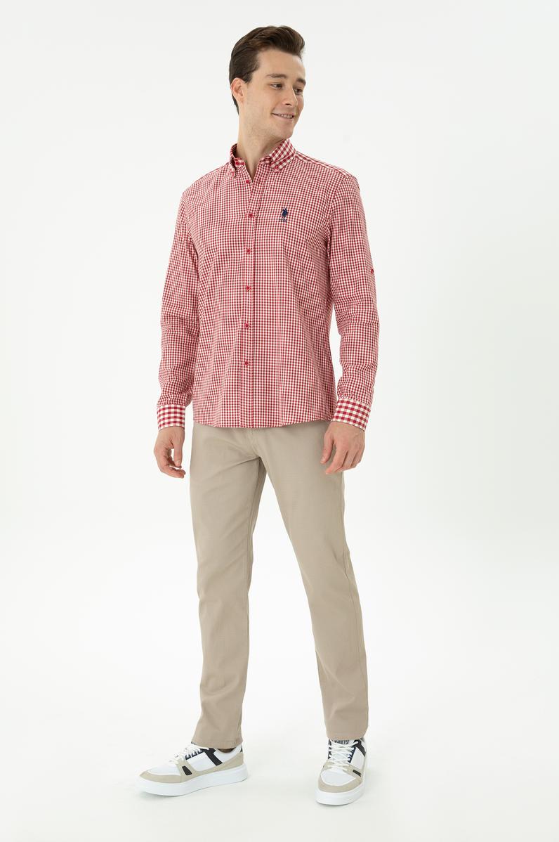 Erkek Koyu Bej Kanvas / Chino Pantolon