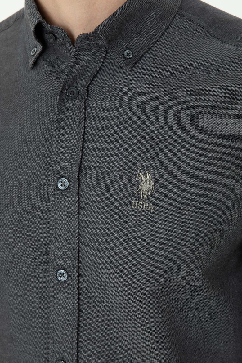 Erkek Antrasit Uzun Kollu Basic Gömlek - 50271269093