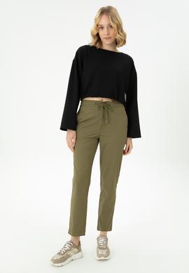 Kadın Koyu Haki Pantolon - 50271939030