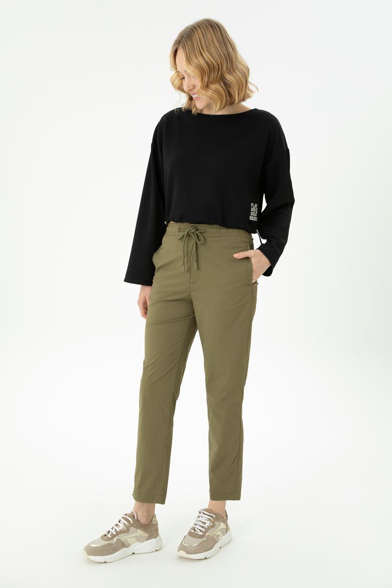Kadın Koyu Haki Pantolon - 50271939030