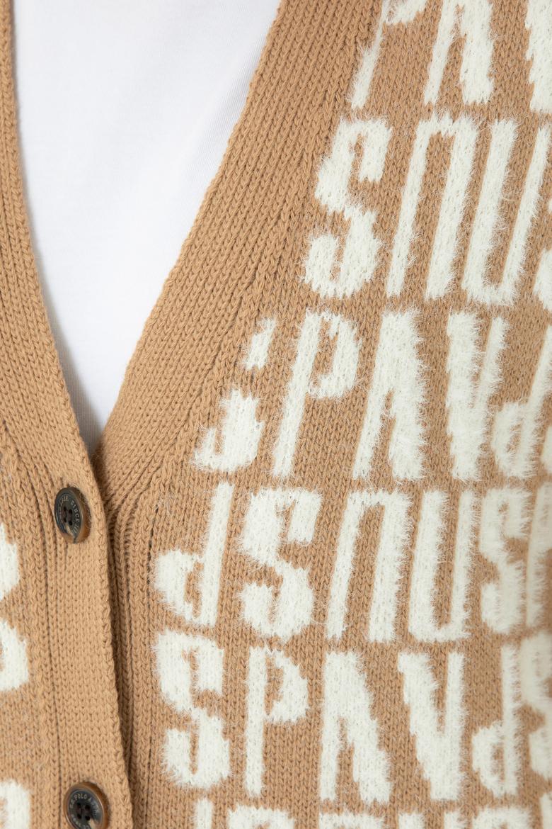 Kadın Kum Triko Hırka - 50269491009