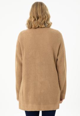 Kadın Kum Triko Hırka - 50269491009