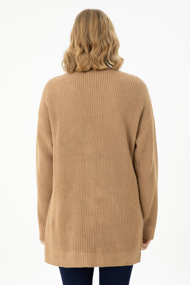 Kadın Kum Triko Hırka - 50269491009