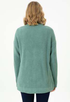 Kadın Mint Triko Hırka - 50269491017