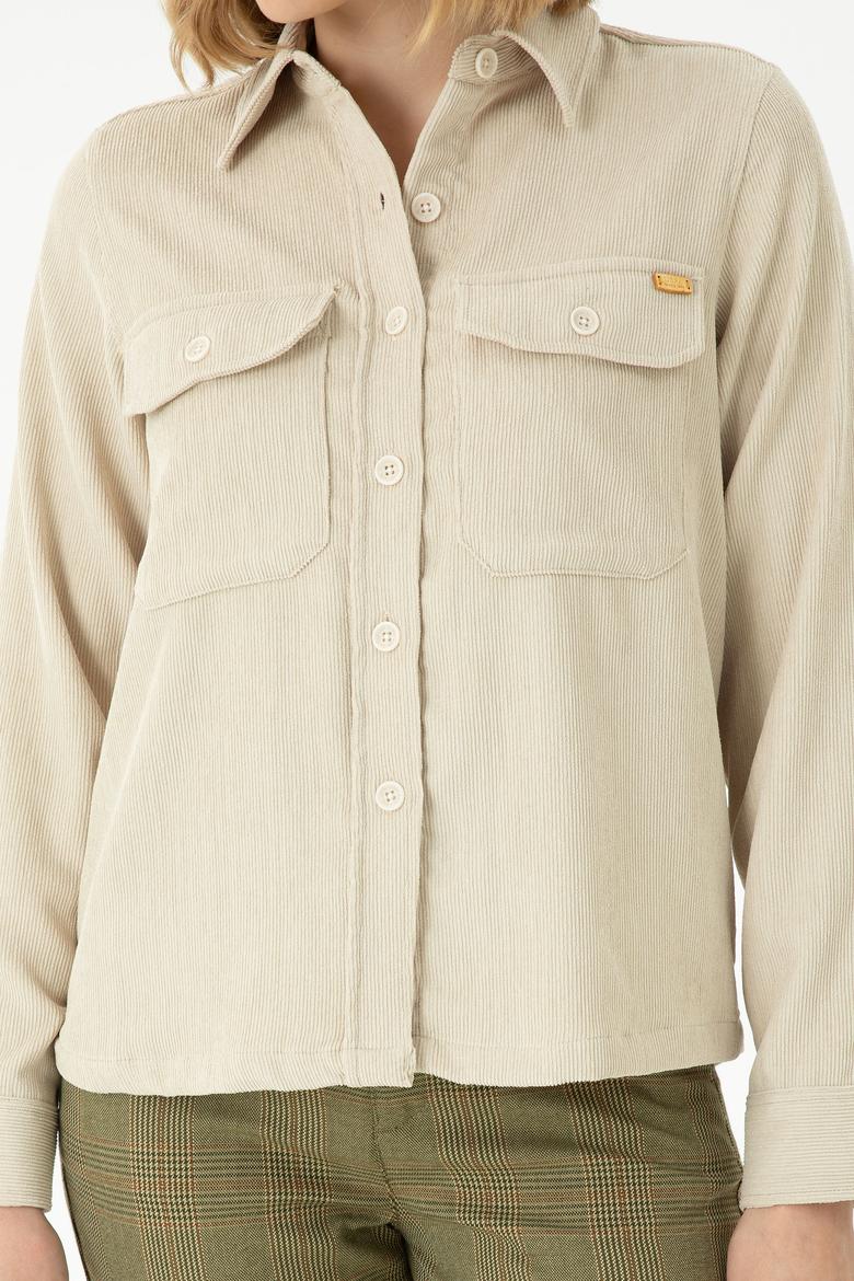 Kadın Taş Uzun Kollu Gömlek - 50271848010