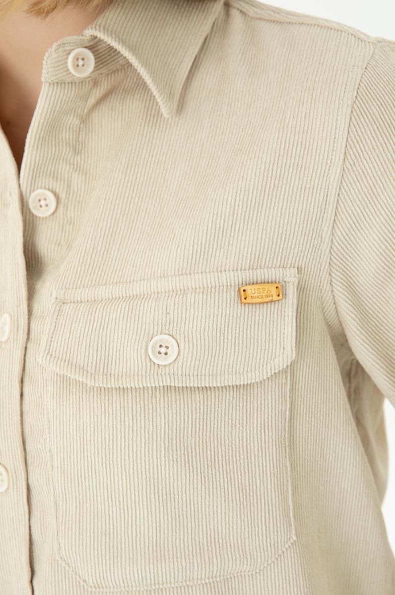 Kadın Taş Uzun Kollu Gömlek