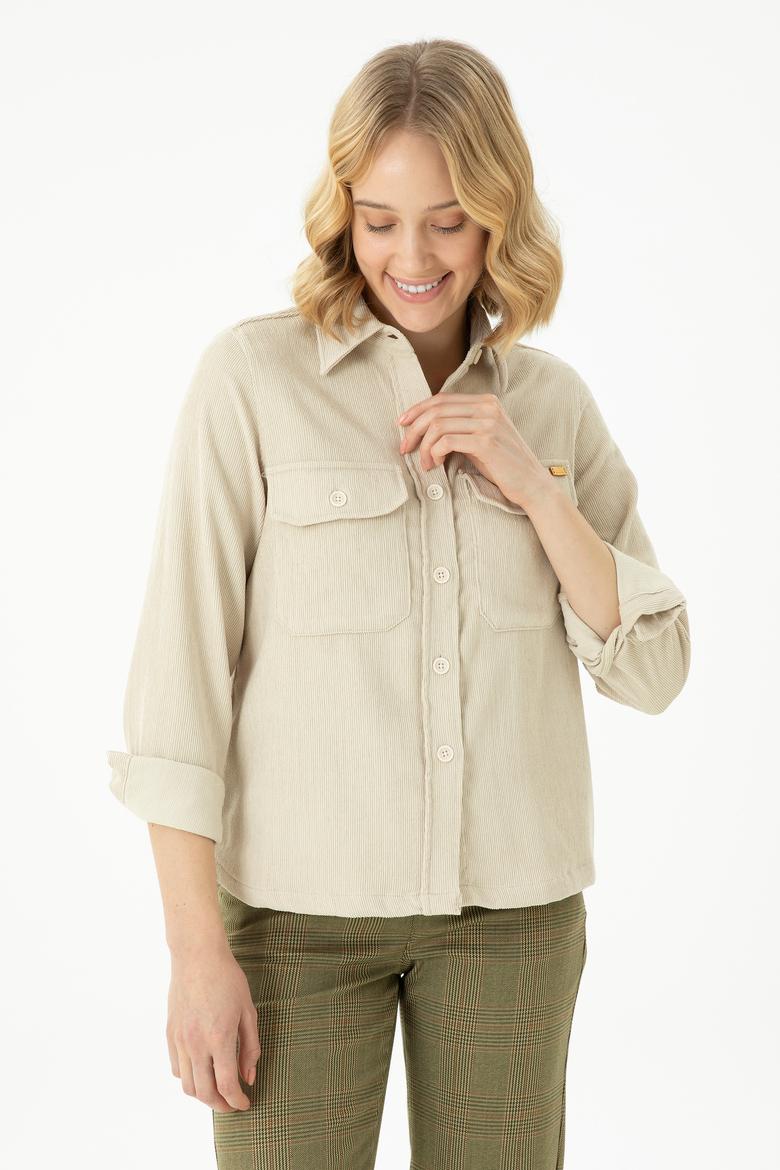 Kadın Taş Uzun Kollu Gömlek - 50271848010