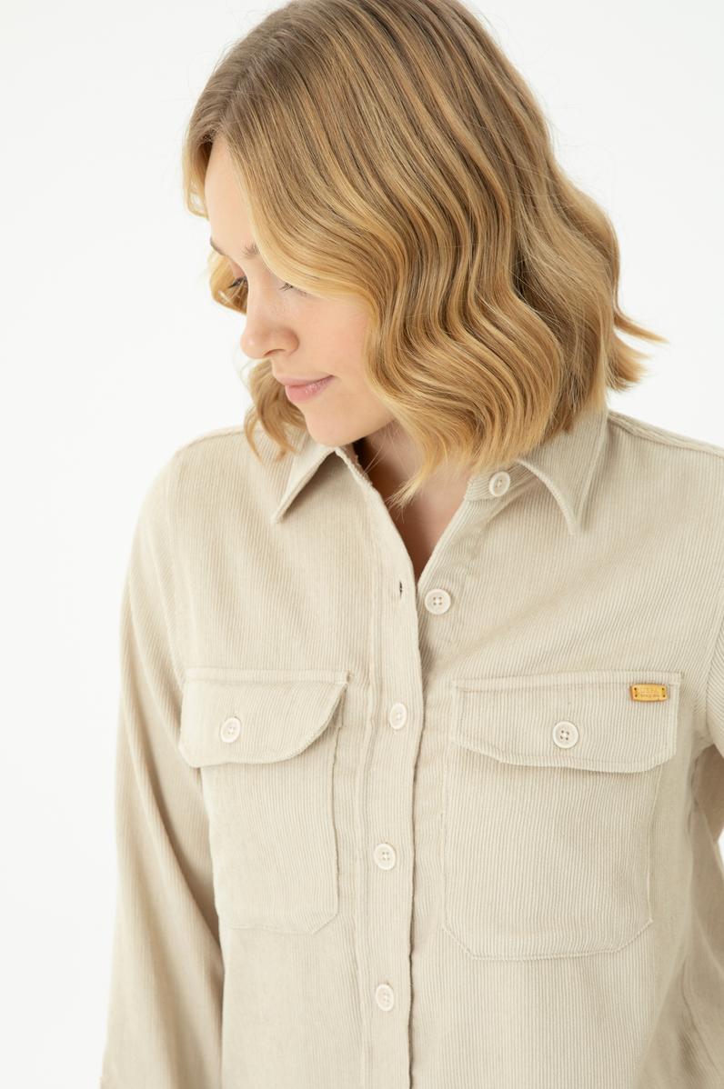 Kadın Taş Uzun Kollu Gömlek