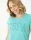 Kadın Mint Basic Bisiklet Yaka Tişört