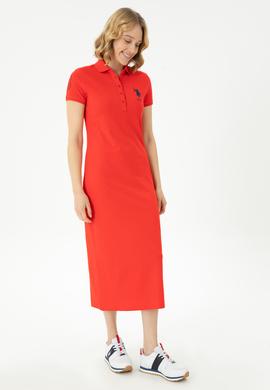 Kadın Kırmızı Örme Elbise - 50267566092