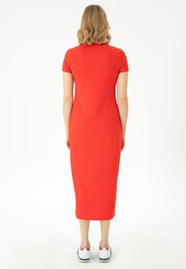 Kadın Kırmızı Örme Elbise - 50267566092