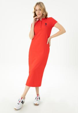 Kadın Kırmızı Örme Elbise - 50267566092