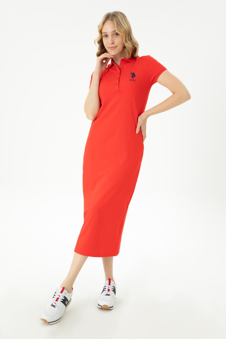 Kadın Kırmızı Örme Elbise - 50267566092