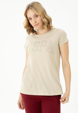 Kadın Taş Basic Bisiklet Yaka Tişört - 50262670157