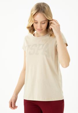 Kadın Taş Basic Bisiklet Yaka Tişört - 50262670157