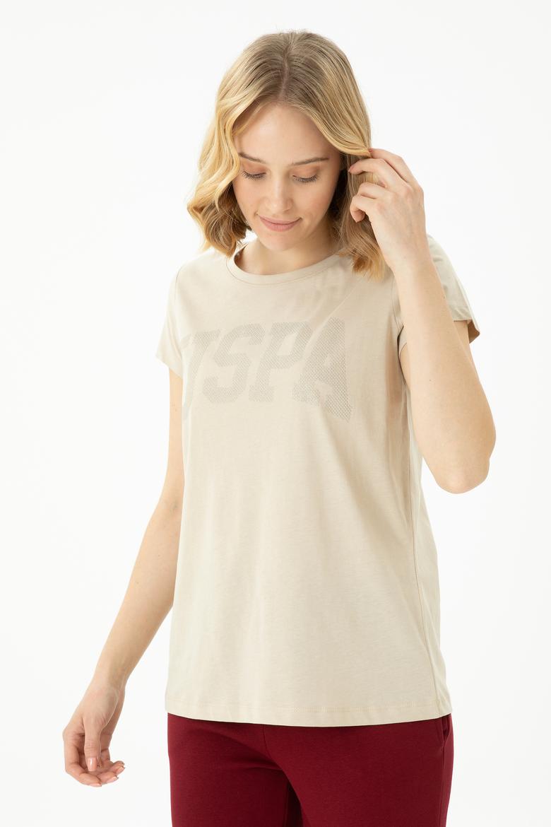 Kadın Taş Basic Bisiklet Yaka Tişört