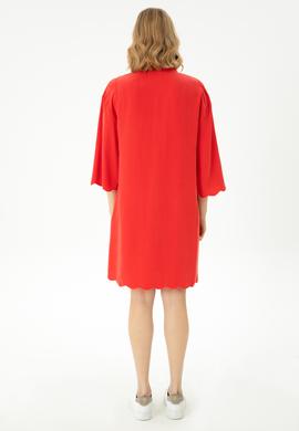 Kadın Nar Çiçeği Dokuma Elbise - 50262583021