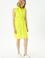 Kadın Neon Sarı Dokuma Elbise