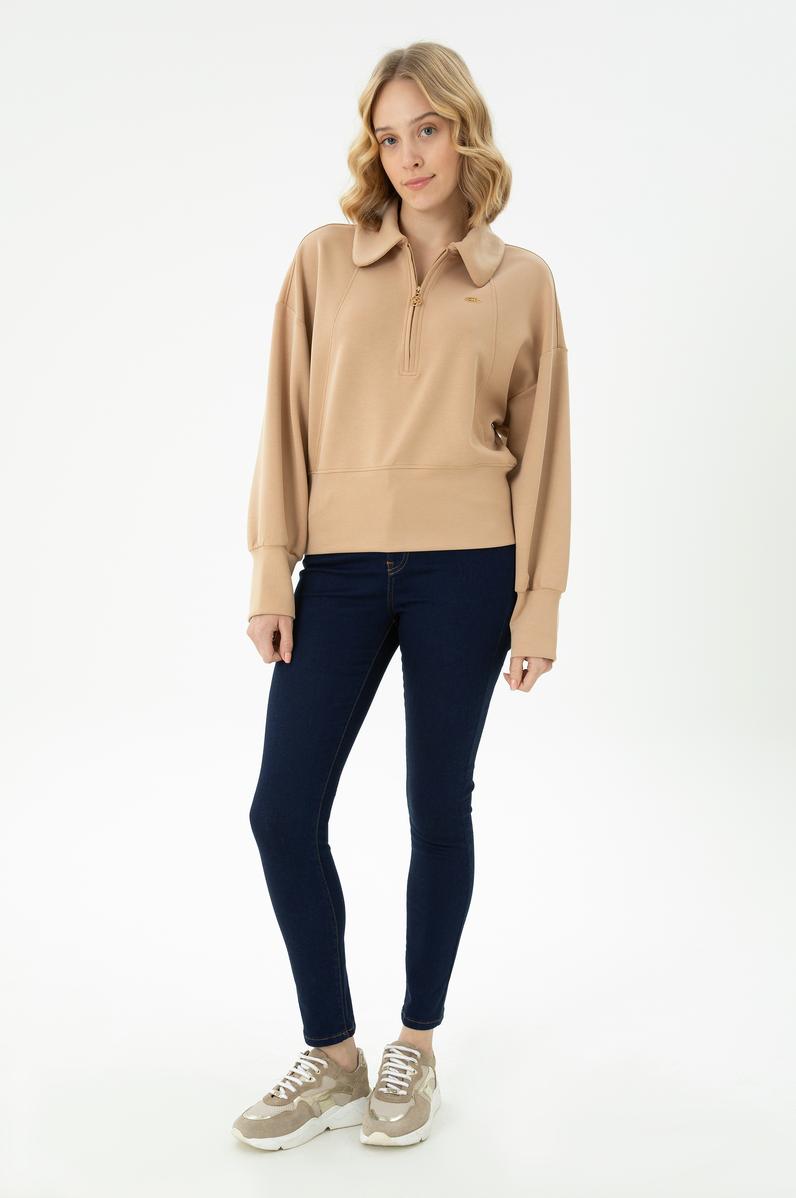 Kadın Eflatun Jean Pantolon