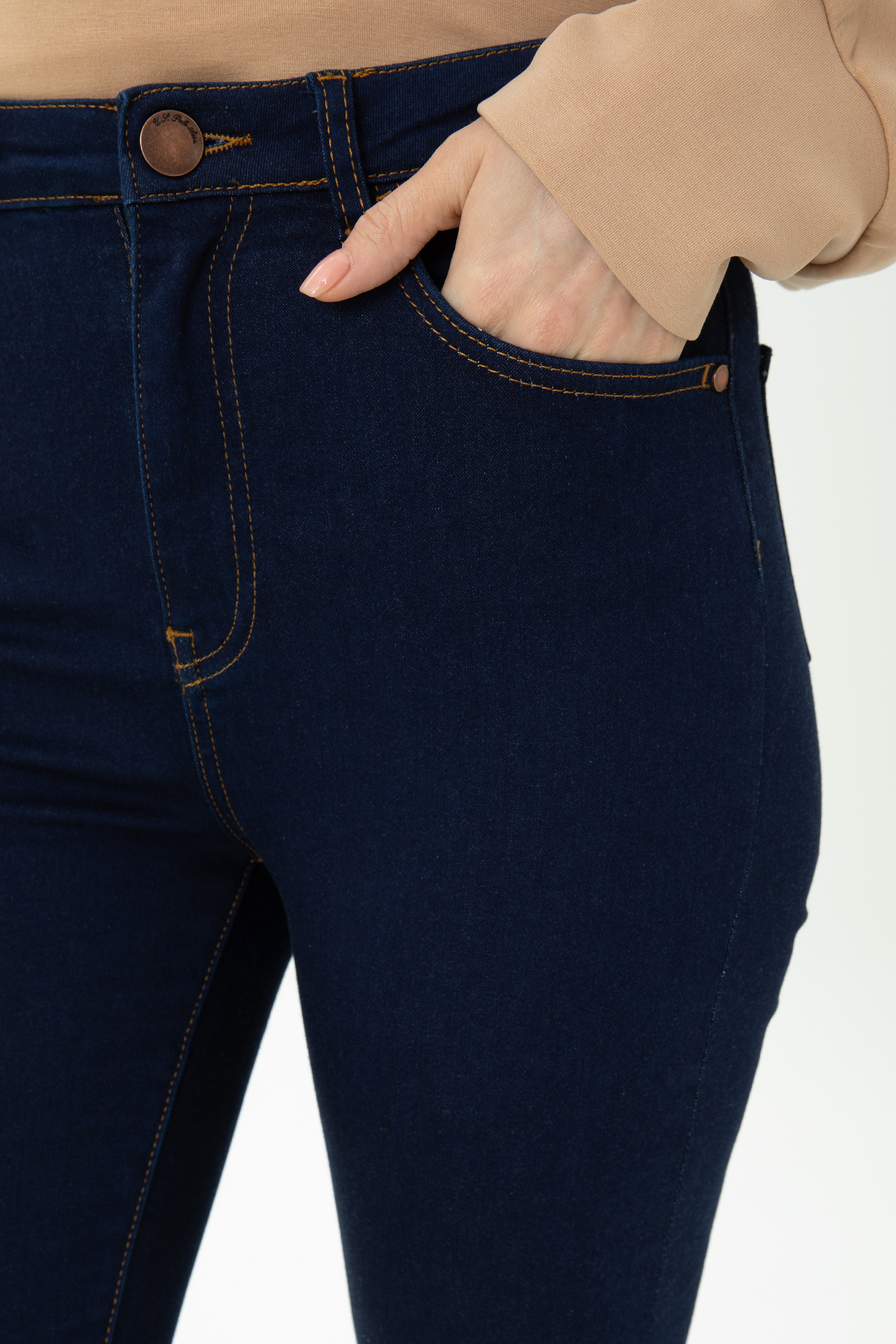 Kadın Eflatun Jean Pantolon - Image 6