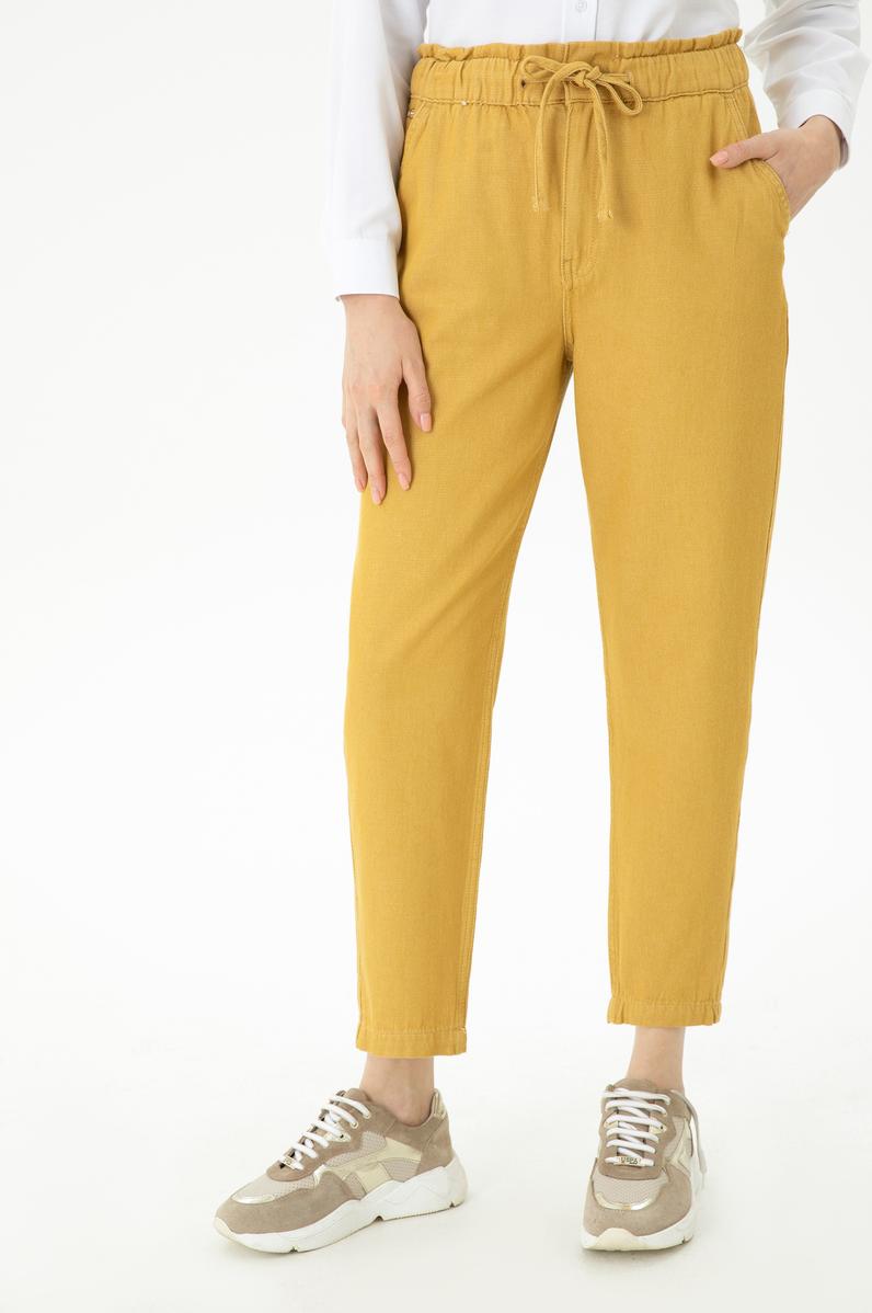 Kadın Safran Jean Pantolon