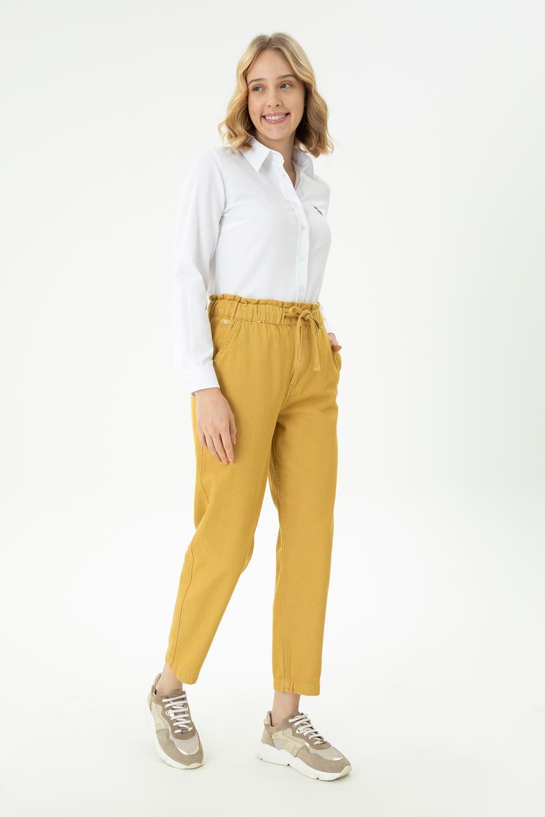 Kadın Safran Jean Pantolon