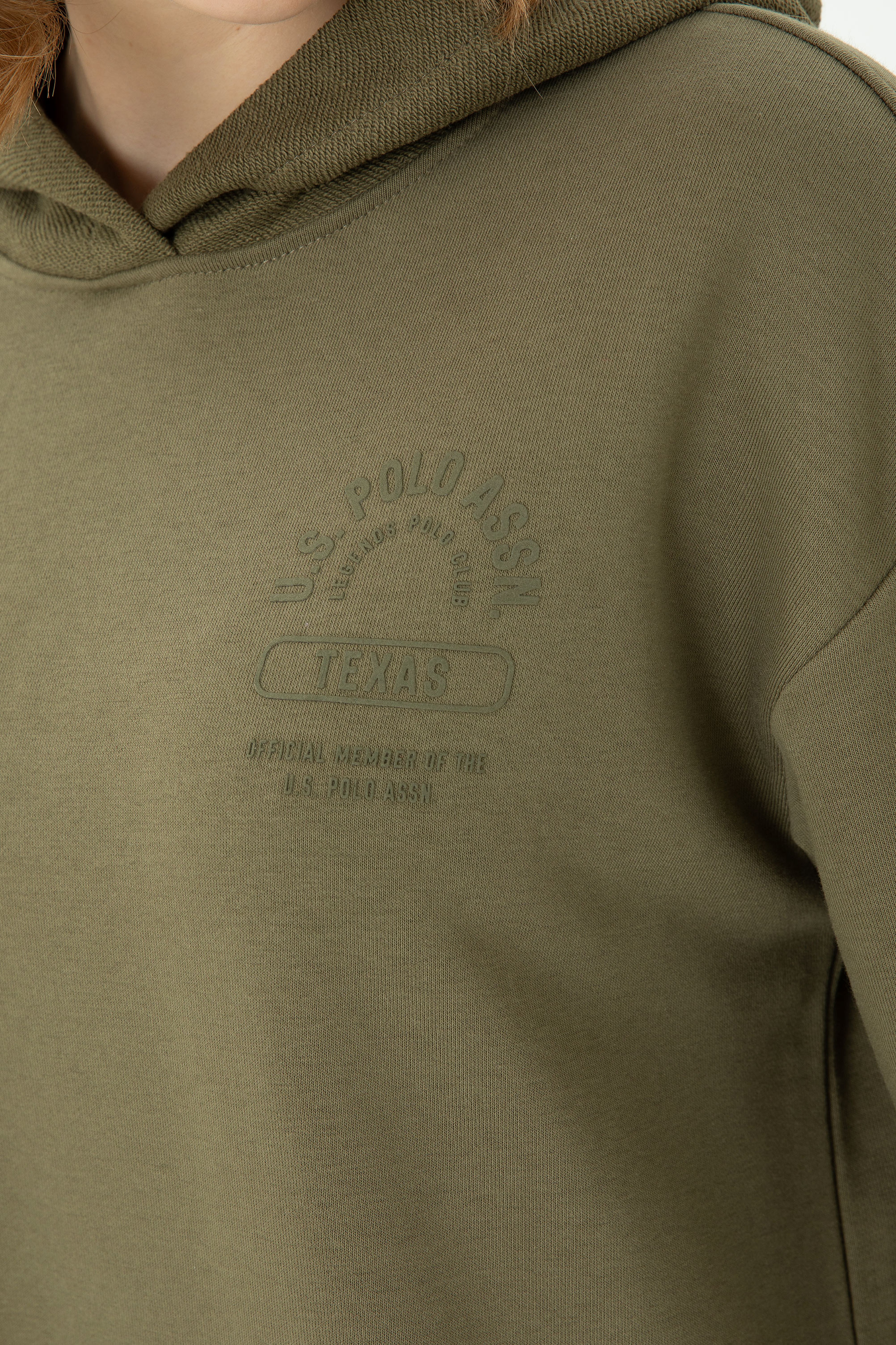 Kadın Haki Sweatshirt - Image 7