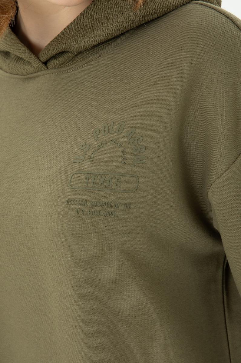 Kadın Haki Sweatshirt