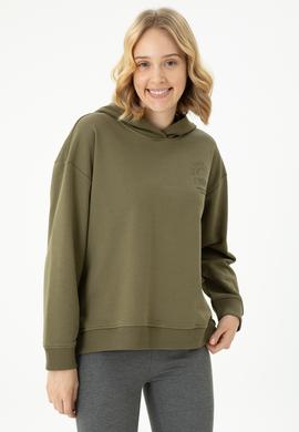 Kadın Haki Sweatshirt - 50271637004