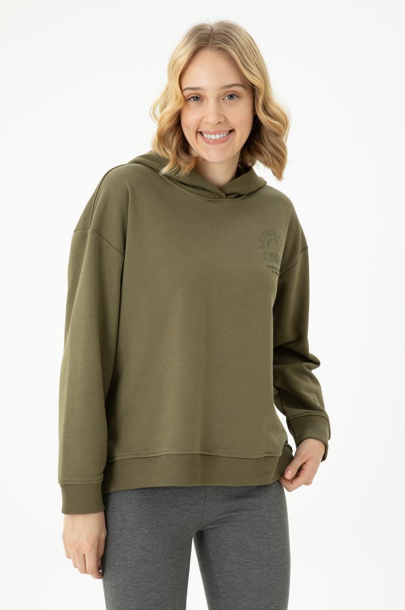 Kadın Haki Sweatshirt