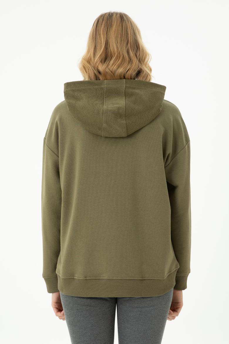 Kadın Haki Sweatshirt - 50271637004