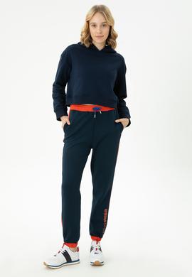 Kadın Lacivert Kapüşonlu Sweatshirt - 50271652029