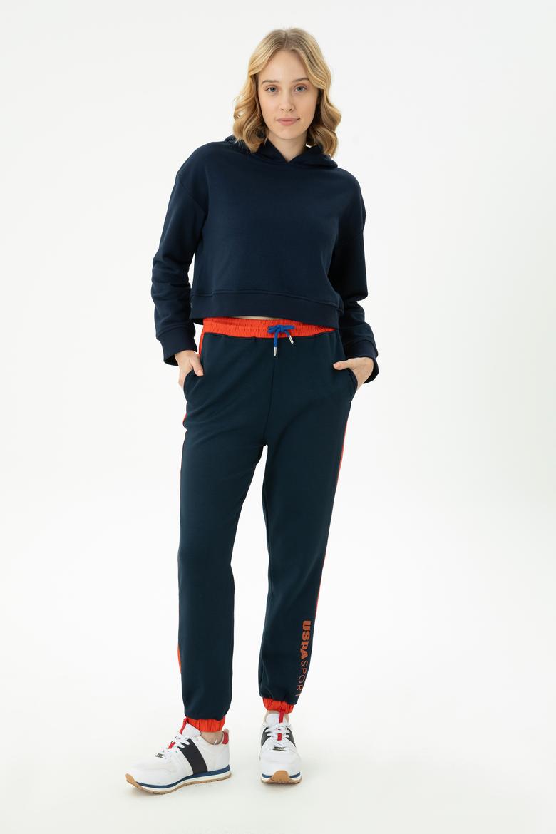 Kadın Lacivert Kapüşonlu Sweatshirt - 50271652029
