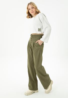 Kadın Haki Pantolon - 50272057002