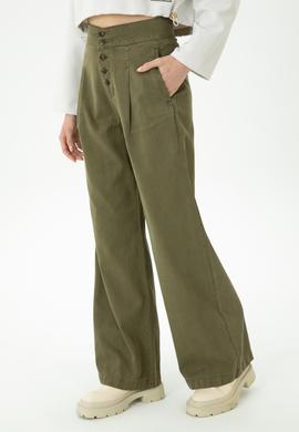 Kadın Haki Pantolon - 50272057002