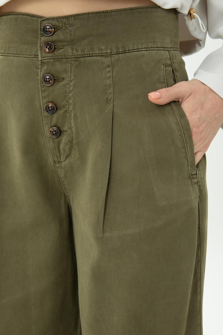 Kadın Haki Pantolon - 50272057002