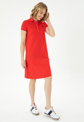 Kadın Kırmızı Örme Elbise - 50262672137