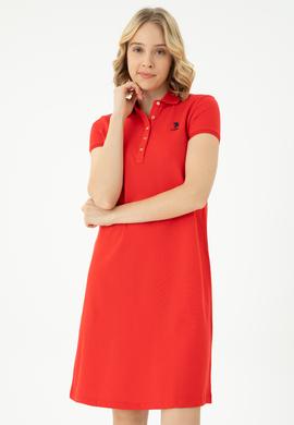 Kadın Kırmızı Örme Elbise - 50262672137