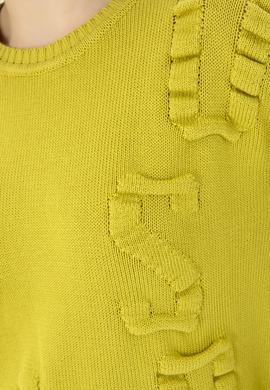 Kadın Fıstık Yeşili Bisiklet Yaka Kazak - 50270423021