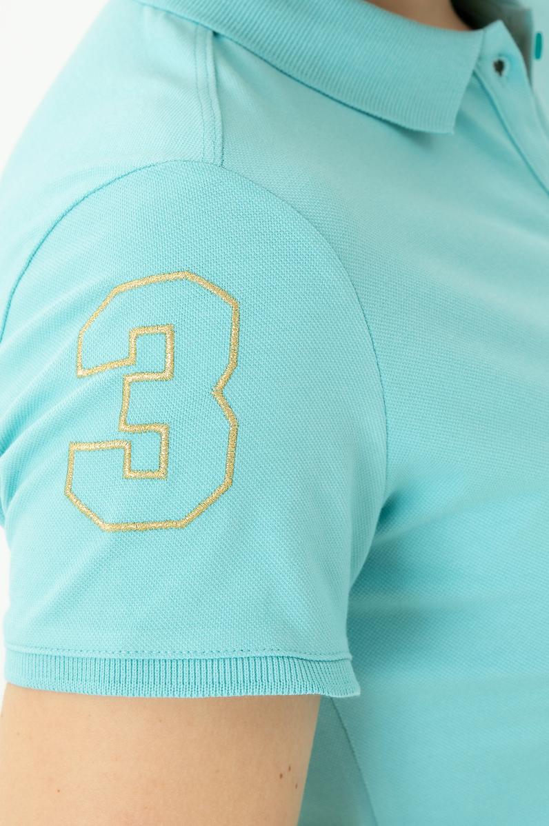 Kadın Su Yeşili Polo Yaka Mini Boy Örme Elbise